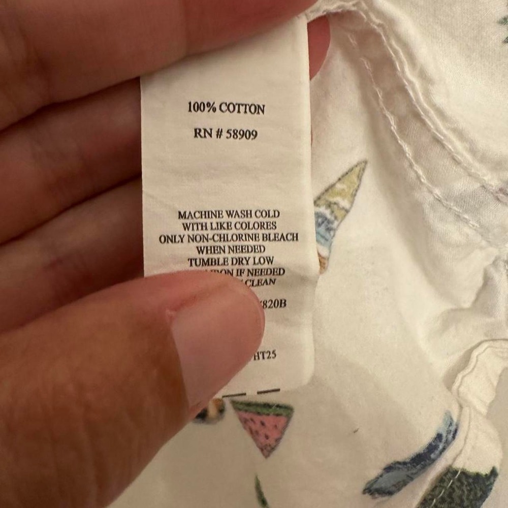 First Wave Mens White Cotton Cactus Palm Tree Car Print Short Sleeve Button Up - Picture 4 of 4
